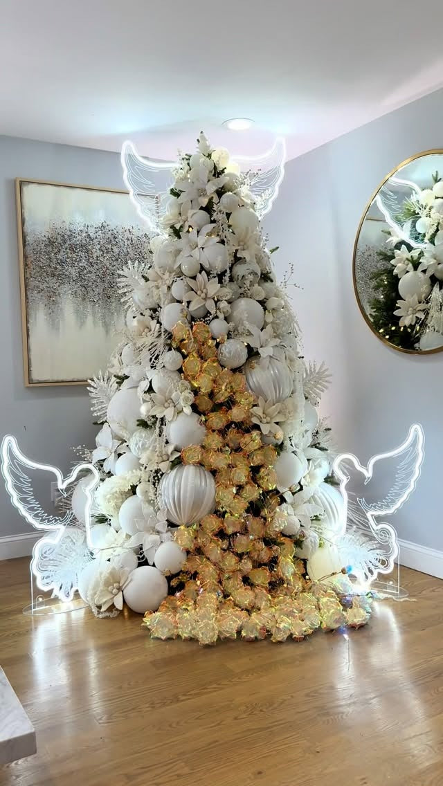 Árvore Anjos da Neve Dourada 2,00m