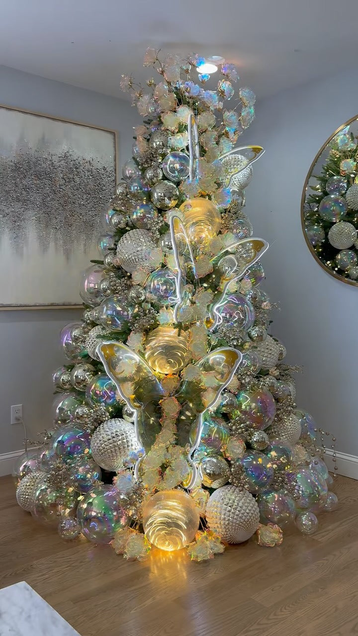 Árvore Angel Aurora Luxo Iridescente 2,10m