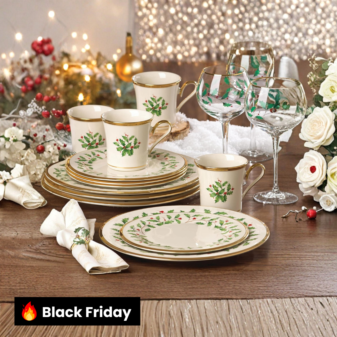 Kit Jogo de Jantar com Pratos e Canecas – 12 Peças