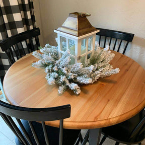 Guirlanda King Flock® de 36" com luzes LED brancas quentes (acionadas por tomada)