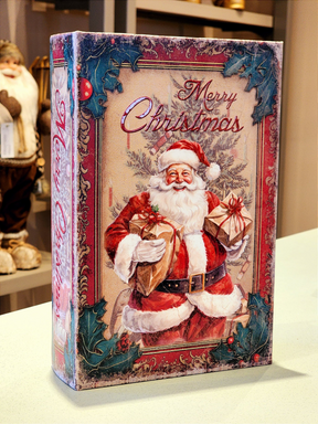 Livro Caixa decorativo Merry Christmas Noel 27cm