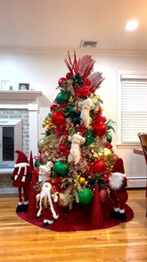 Árvore Natal dos Sonhos Vermelho & Dourado 1,80m