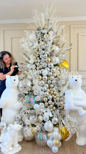 Árvore Polar Majestic Dourada & Perolada 1,80m